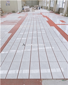 Italian Bianco Carrara White Marble Wall Cladding