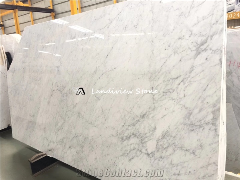 Italian Bianco Carrara White Marble Wall Cladding