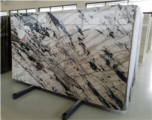 Polished Crystal Tiffany White Quartzite Slab