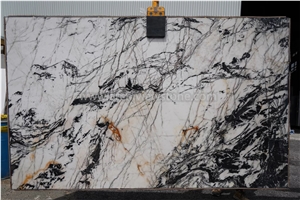Polished Crystal Tiffany White Quartzite Slab
