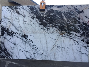 Polished Crystal Tiffany White Quartzite Slab