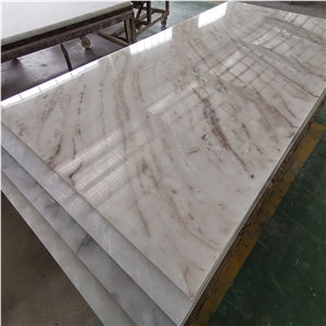 New Translucent Polished Alabaster Onyx Sheet