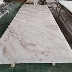 New Translucent Polished Alabaster Onyx Sheet