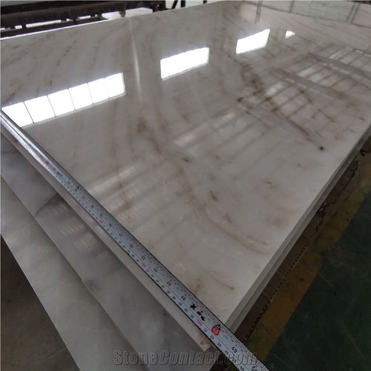 New Translucent Polished Alabaster Onyx Sheet
