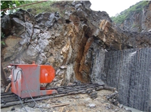 QCSJ-75 Quarrying Wire Saw Machine For Marble Granite