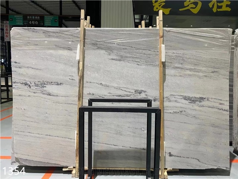Blue Gray Sand Marble Palissandro Slab In China Stone Market