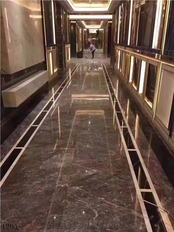 Italy Saint Laurent Grey Marble Slab In China Stone Market