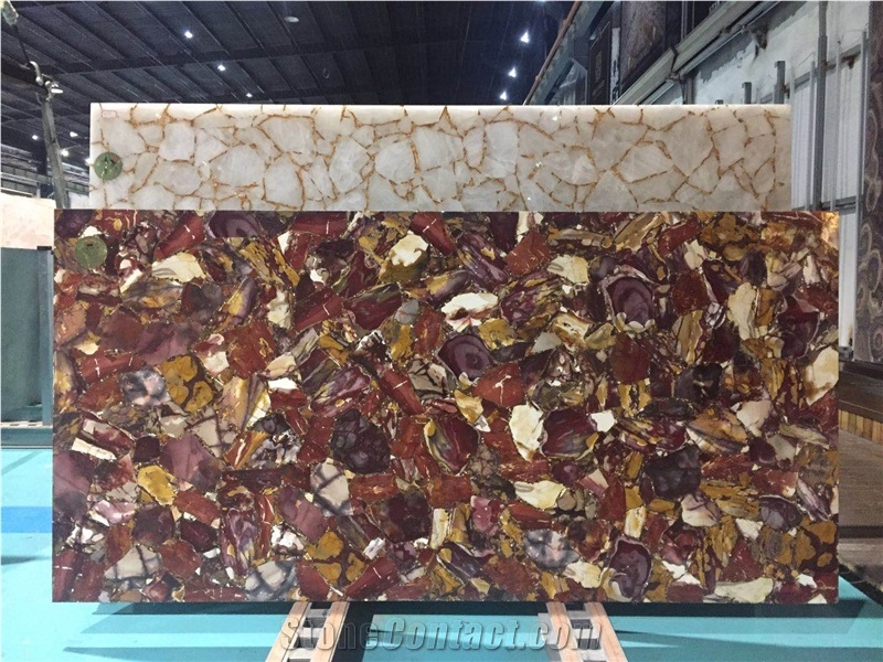 Goldtop Stone OEM/ODM Mookaite Gemstone Big Slab
