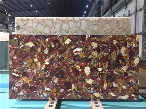 Goldtop Stone OEM/ODM Mookaite Gemstone Big Slab