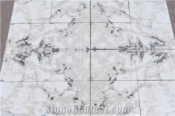 Commercial Natural Stone Fendi White Marble Big Slab