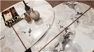 Commercial Natural Stone Fendi White Marble Big Slab