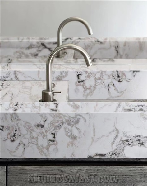 Commercial Natural Stone Fendi White Marble Big Slab