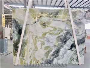 Dream Green Paradise Jade Marble Big Slab