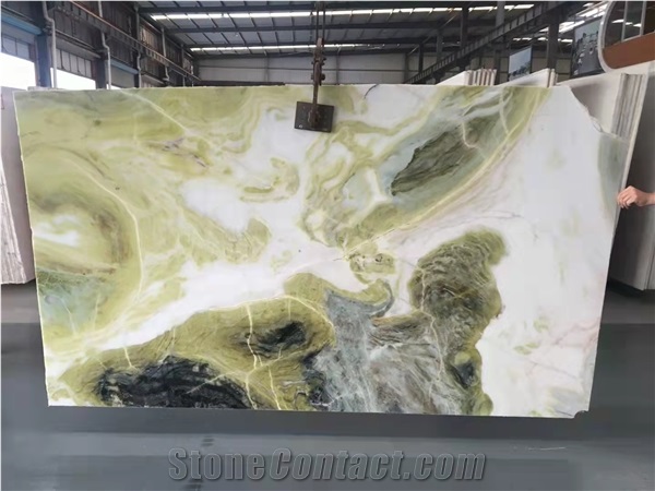 Dream Green Paradise Jade Marble Big Slab