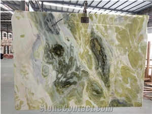 Dream Green Paradise Jade Marble Big Slab