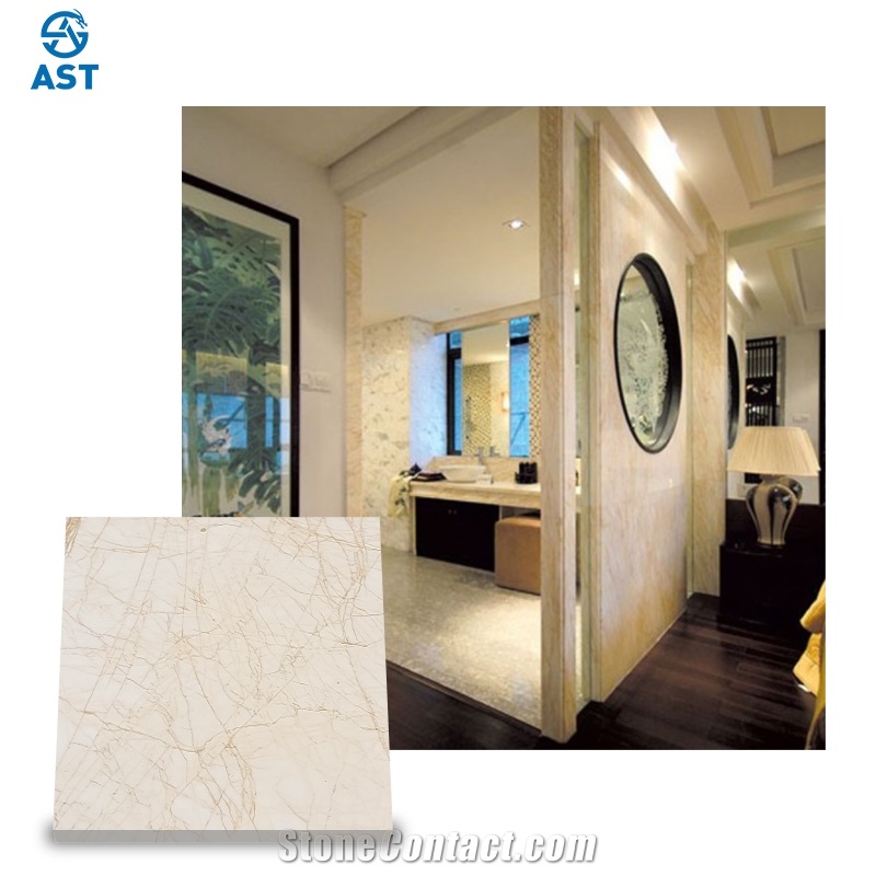 Golden Spider Marble Indoor Gold Floor Tiles Marble