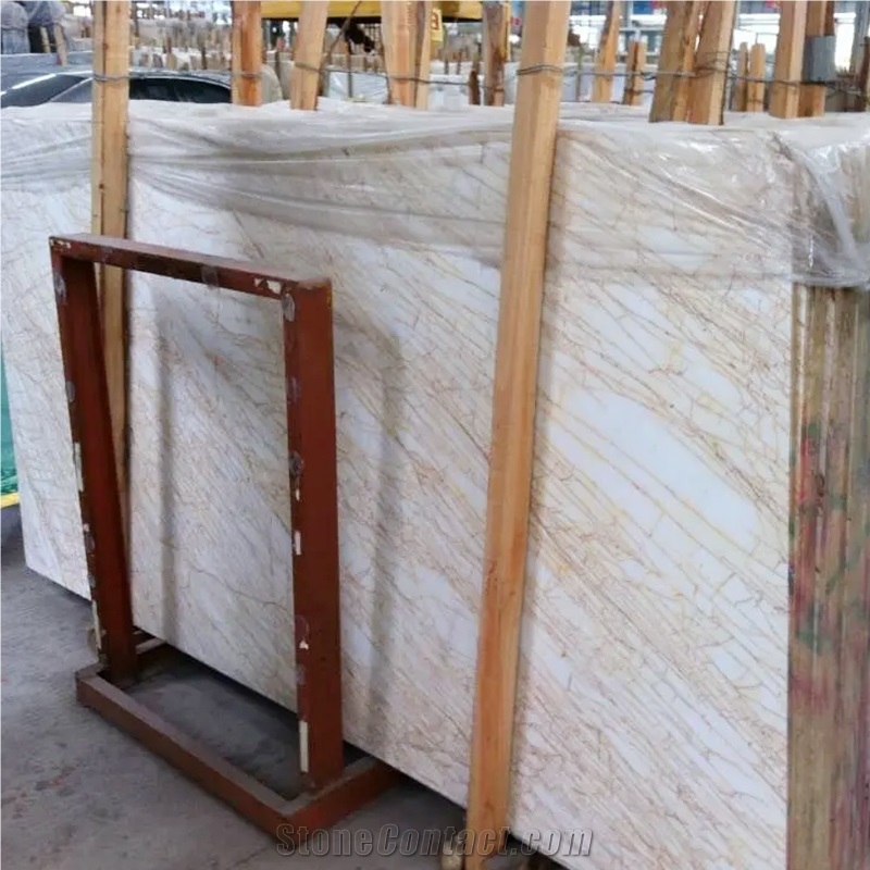 Golden Spider Marble Indoor Gold Floor Tiles Marble
