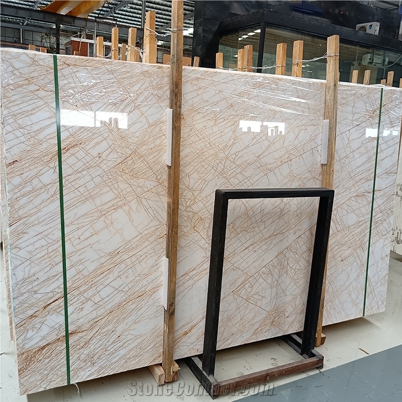 Golden Spider Marble Indoor Gold Floor Tiles Marble