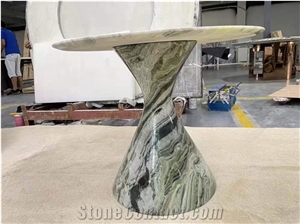 Ornament Chinese Green Cold Ice Jade Marble Big Slab