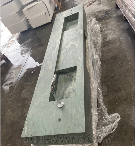 Viscount Grey Marble For Washroom Countertop In Hotel