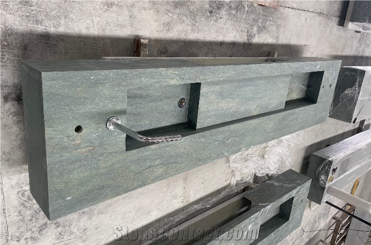 Viscount Grey Marble For Washroom Countertop In Hotel
