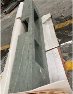 Viscount Grey Marble For Washroom Countertop In Hotel
