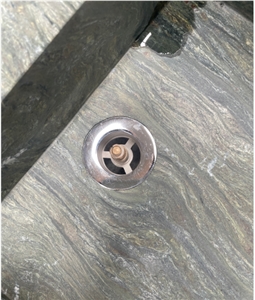 Viscount Grey Marble For Washroom Countertop In Hotel