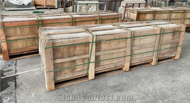 Viscount Grey Marble For Washroom Countertop In Hotel