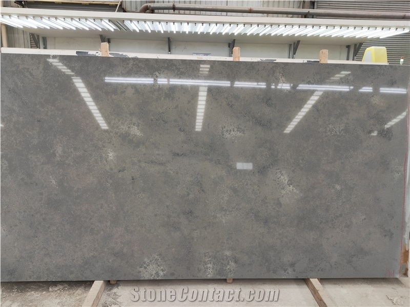 Hot Grey Quartz With Cement Color