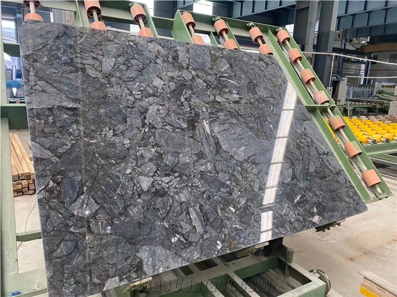 Amazon Blue Grey Marble Slab