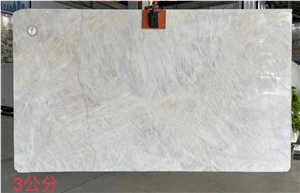 Brazil Crystal White Quartzite Slabs Cristallo Slabs