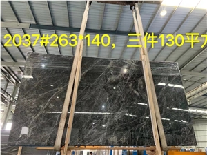 CHINA HOT Hermes  Dark Grey Marble Slab For Floor