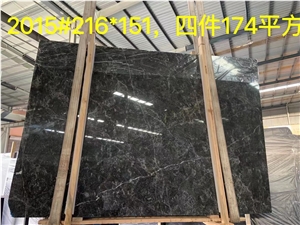 CHINA HOT Hermes  Dark Grey Marble Slab For Floor