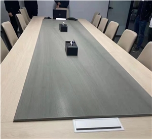 China Strong Natural Lyon Grey Quartzite Slab Tile For Hotel