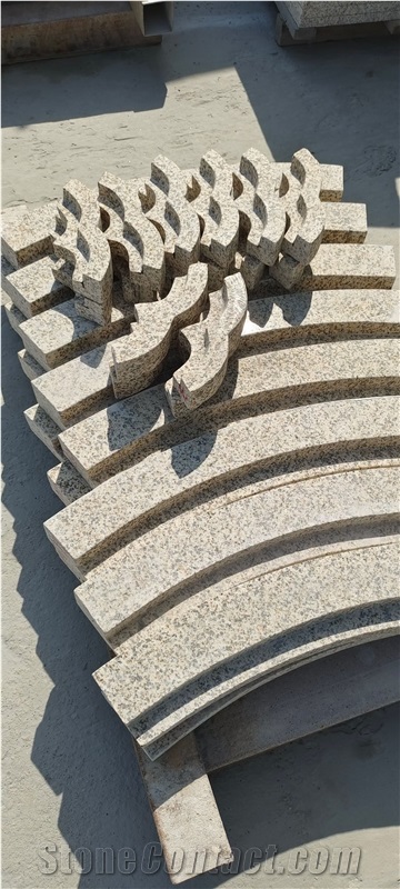 Good China Beige Rusty Granite G682 Bush Hammered