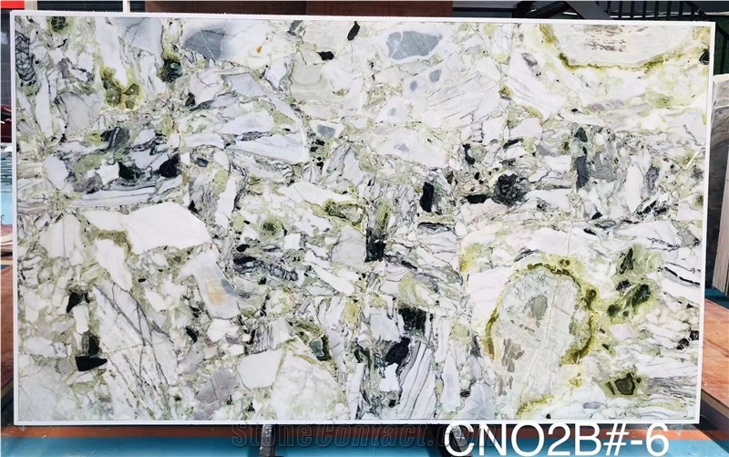 Hot Ice Jade Green Marble Slab Good Price