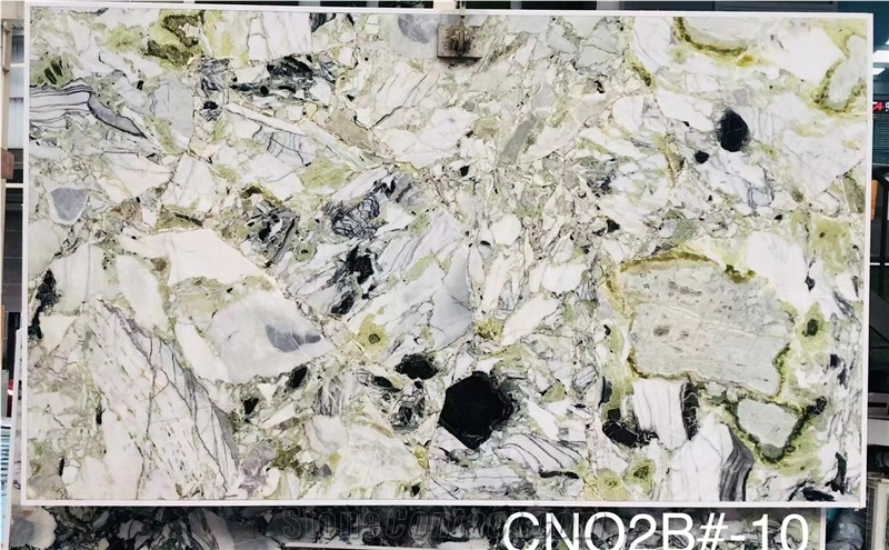 Hot Ice Jade Green Marble Slab Good Price