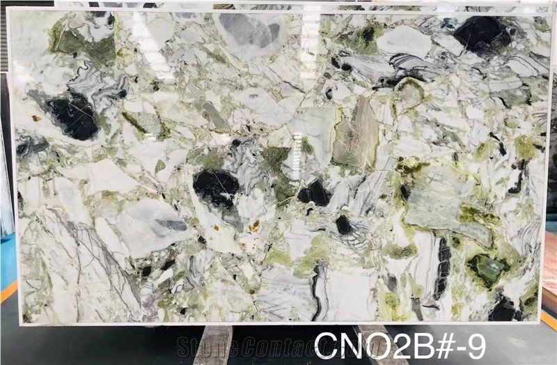 Hot Ice Jade Green Marble Slab Good Price