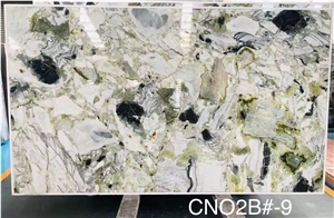 Hot Ice Jade Green Marble Slab Good Price