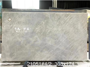 Luxury Brazil White Crystal Fjord Quartzite Slabs