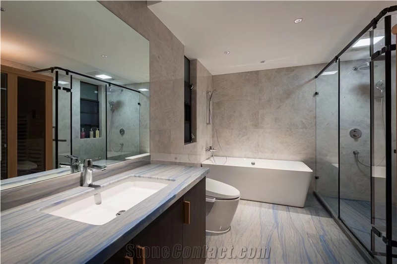 Luxury Brazil White Crystal Fjord Quartzite Slabs