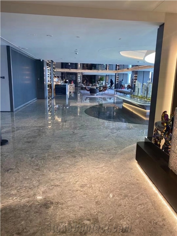 Maserati Grey Marble Slab Polish For Floor Wall Hotel