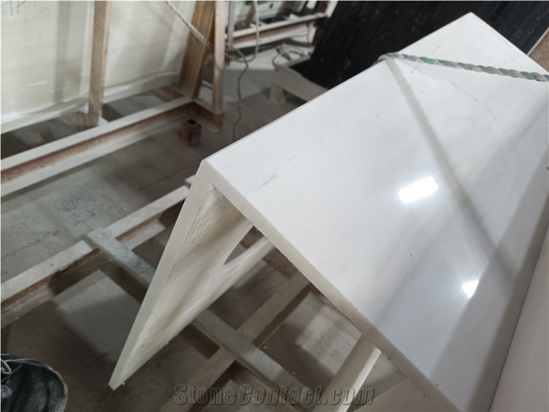 White Marble Domolite Vanity Top Polish High Quality