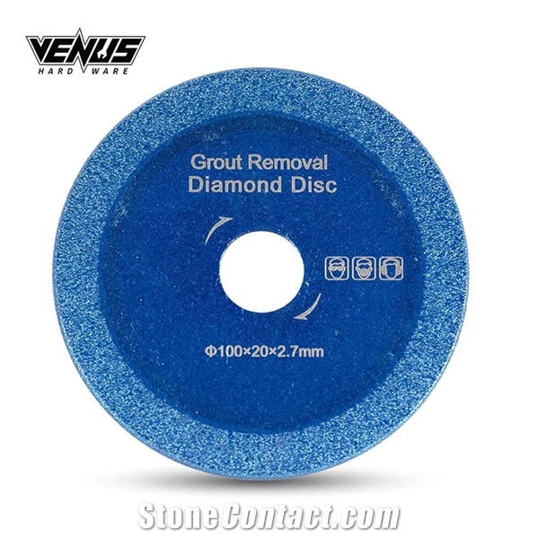 100MM Vacuum Brazed Continuous Rim Blue Circular Blades