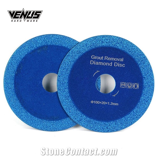 100MM Vacuum Brazed Continuous Rim Blue Circular Blades