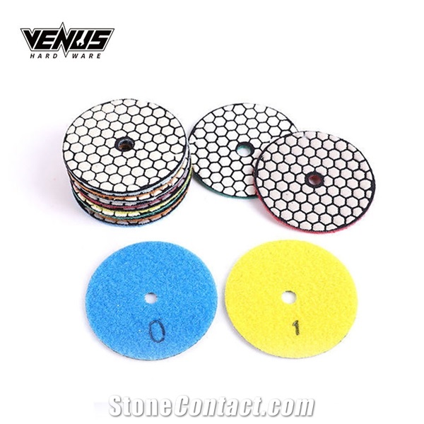 3In Diamond Dry Grinding Granite Polishing Pads