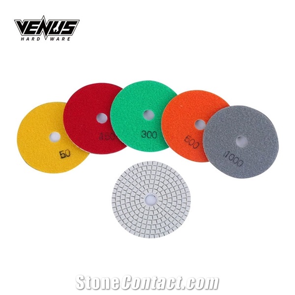 3Inch 4Inch Diamond Wet Use Flexible Granite Polishing Pads