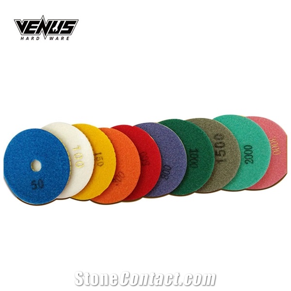 Customized 3In 4In Floor Hand Diamond Granite Polishing Pads