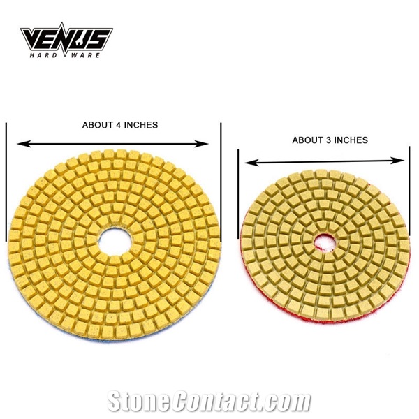 Customized 3In 4In Floor Hand Diamond Granite Polishing Pads