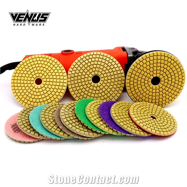 Customized 3In 4In Floor Hand Diamond Granite Polishing Pads